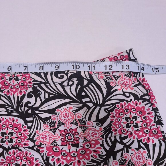 Julie's Closet Pink & Black Floral Flare Skirt - Size M - Picture 4 of 6